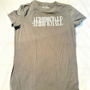 Aeropostale Black Graphic Classic Crewneck Tee